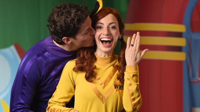 Lachlan Gillespie and Emma Watkins have announced the end of their marriage, at the same time as reinforcing their commitment to The Wiggles. (Pic: Naomi Jellicoe)