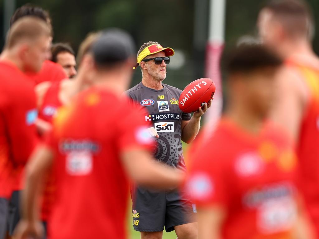 Damien Hardwick is the Suns’ most-credentialed coach. Picture: Chris Hyde/Getty Images.