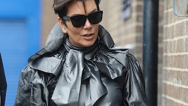 Kris Jenner wears top that looks like a garbage bag and camo outfit ...