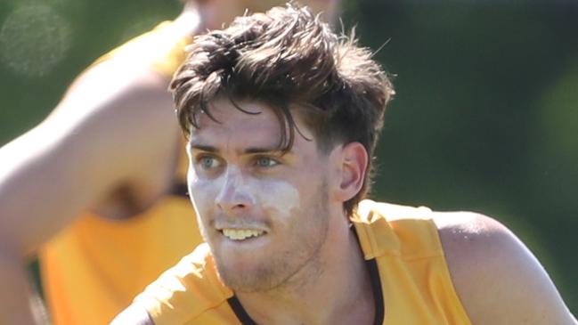 Will Day at Hawthorn pre season training at Waverley Park. Thursday, December 5. 2024. Picture: David Crosling