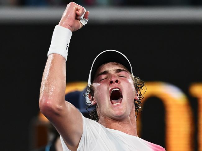 Joao Fonseca stunned Andrey Rublev. Picture: Hannah Peters/Getty Images