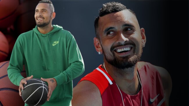 Nick Kyrgios uses basketball as an outlet off the tennis court.