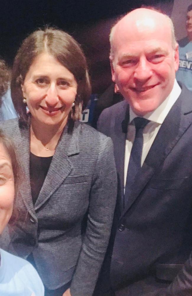 Gladys Berejiklian with Trent Zimmerman. Picture: Supplied