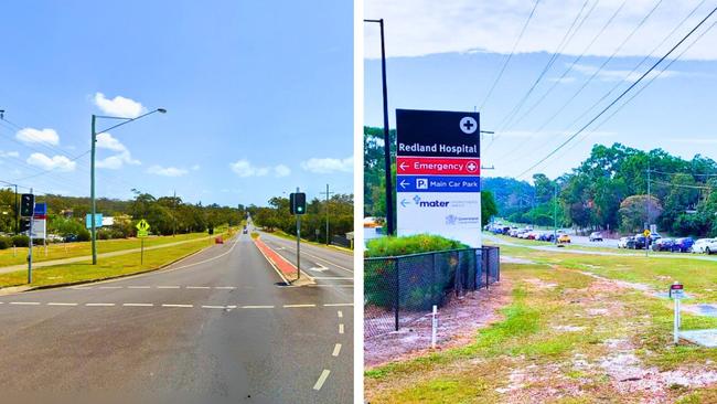 Before and after parking fees were introduced at the Redland Hospital site. The photo on the left shows Wellington St in 2019 and on the right the same street on Thursday, June 20. Pictures: Judith Kerr