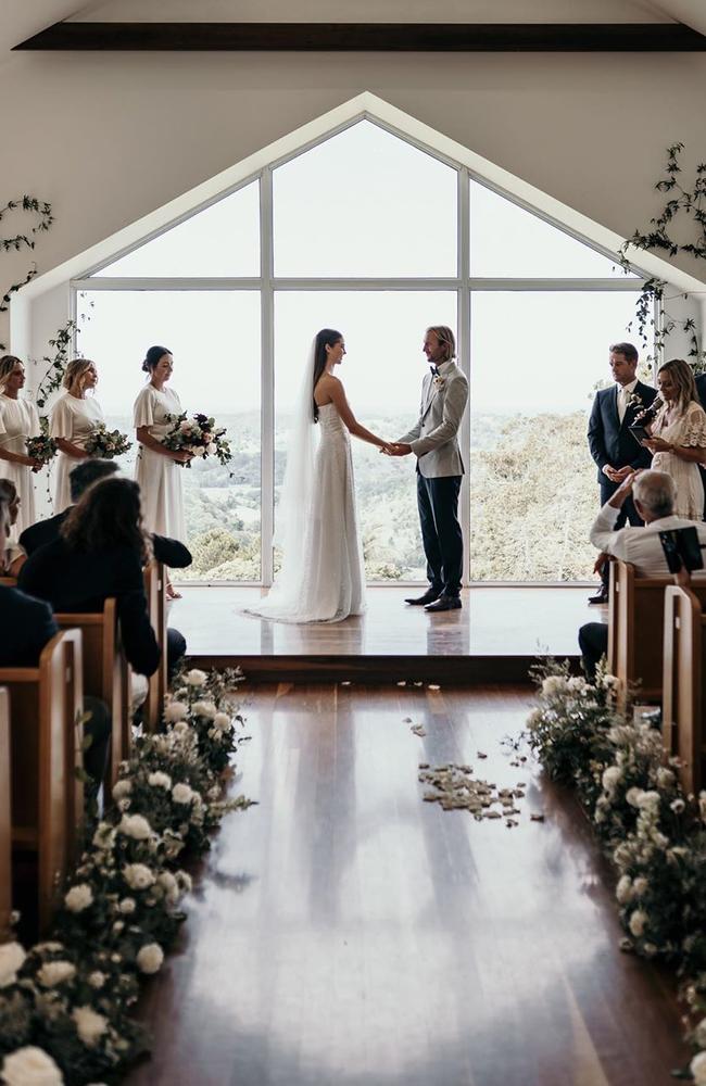 KIta and Own married in Byron Bay on January 31. Picture: Kita Alexander/Instagram