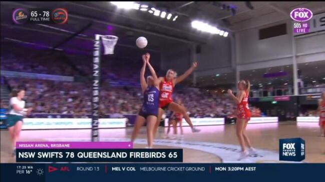 NSW Swifts secure top spot against Queensland Firebirds