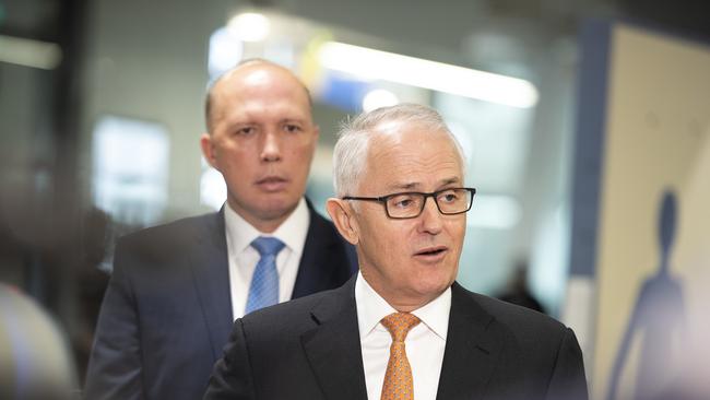 Mr Dutton said Mr Turnbull’s intervention lacked facts. Picture: AAP Image/Ellen Smith