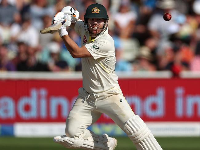 David Warner showed promising signs in his second innings 36. Picture: Ryan Pierse/Getty Images