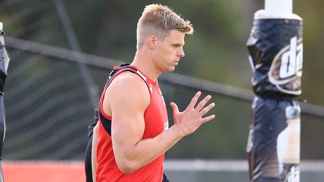 St Kilda’s Nick Riewoldt at training.