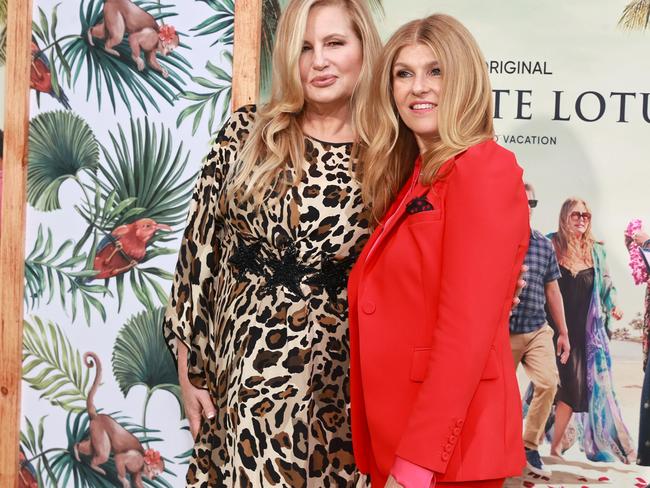 Jennifer Coolidge, with Connie Britton, was recognised for her performance in The White Lotus. Picture: Getty Images