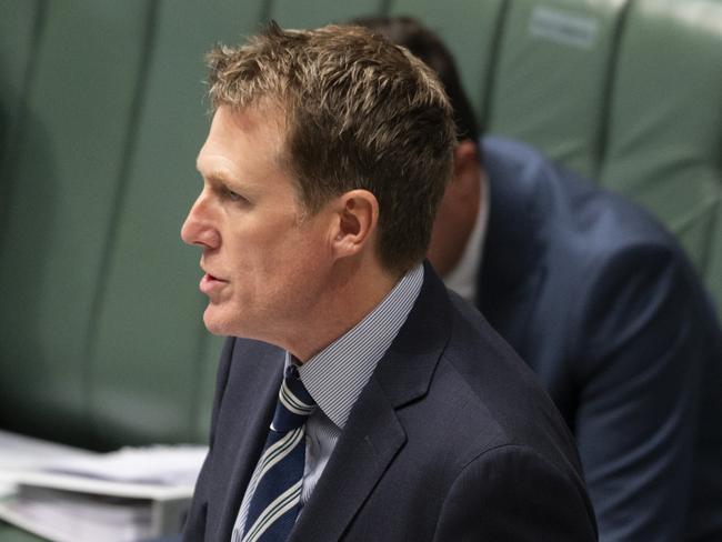 Christian Porter during Question Time at Parliament House in Canberra. Picture: NCA NewsWire/Martin Ollman