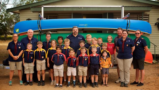 SCOUT'S KNOT:The Biloela Scouts have recently received funding for canoes and a trailer.