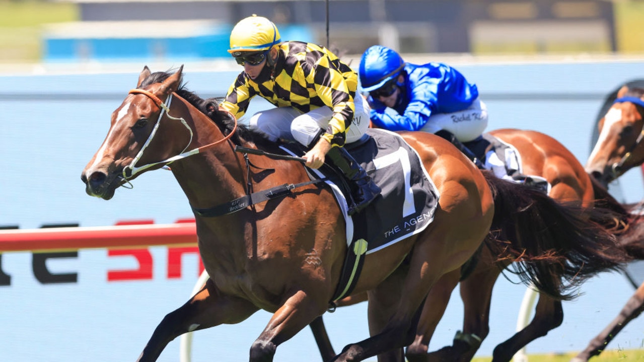 SYDNEY, AUSTRALIA - JANUARY 16: Tommy Berry on Remarque wins race 1 the Agency Real Estate Handicap during Sydney Racing at Rosehill Gardens on January 16, 2021 in Sydney, Australia. (Photo by Mark Evans/Getty Images)