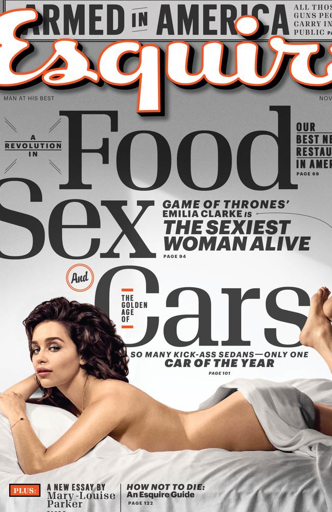 Game Of Thrones Emilia Clarke Named Esquire S Sexiest Woman Alive 2015 The Mercury