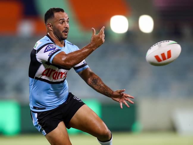 Braydon Trindall took over the goal kicking duties from Hynes after the first attempt. Picture: NRL Imagery