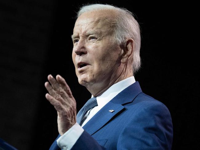 US President Joe Biden speaks about why Congress must avoid default by lifting the debt ceiling at SUNY Westchester Community College in Valhalla, New York, on May 10, 2023. (Photo by Brendan Smialowski / AFP)