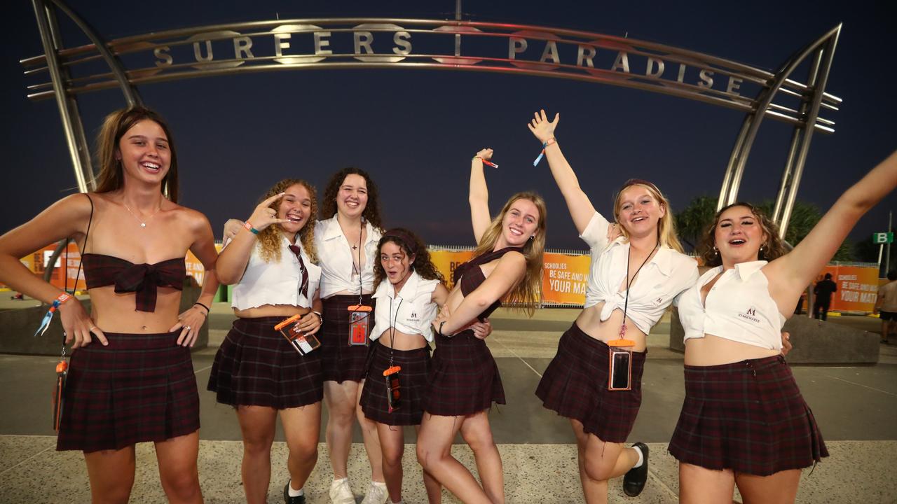 Schoolies began the first weekend of festivities. Photograph: Jason O'Brien