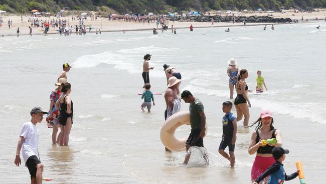 Officials are warning locals to remain vigilant in the water after a drowning at Cumberland River Beach with hundreds expected to flock to coast to enjoy the warm weather. Picture: Mark Wilson