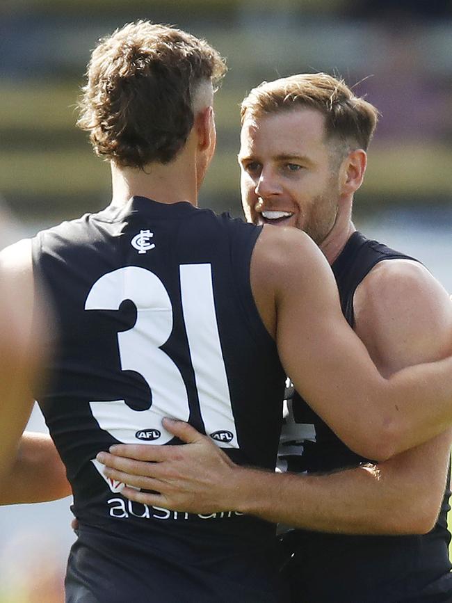 Sam Docherty’s return from two knee reconstructions is one of the big positives for Carlton.