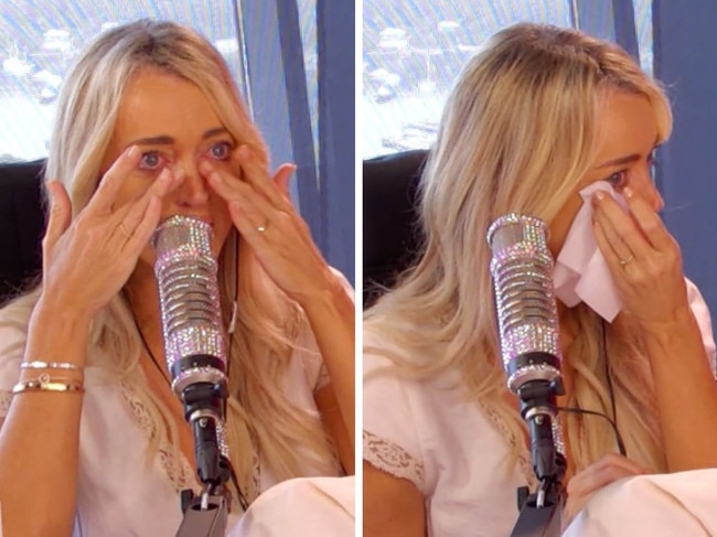 Jackie O breaks down live on-air.