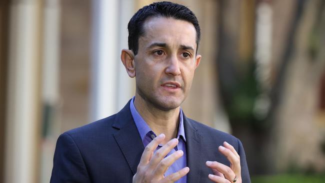 Opposition Leader David Crisafulli has hit out at the government’s ‘watered down’ youth crime laws. Picture: Liam Kidston