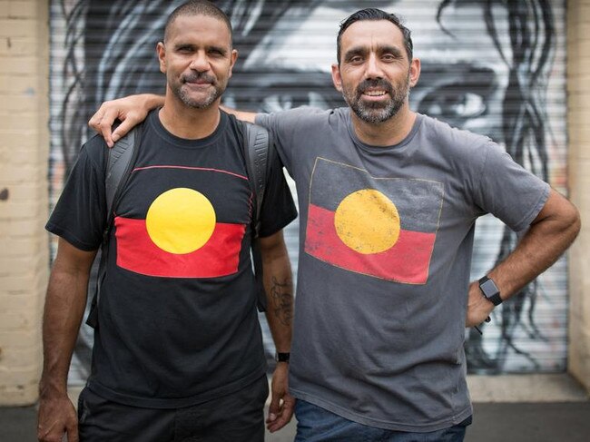 O’Loughlin and Goodes have become icons for both their footy and their work in the Indigenous community.