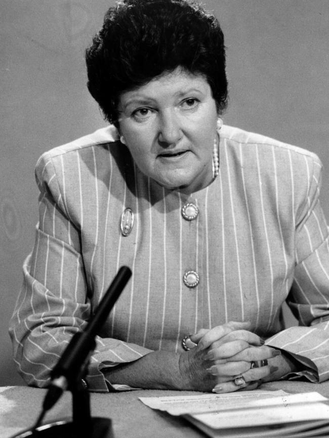 Former Victorian Premier Joan Kirner.