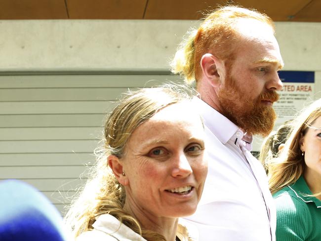 Rising Tide treasurer Naomi Hodgson following her court appearance. Picture: John Appleyard