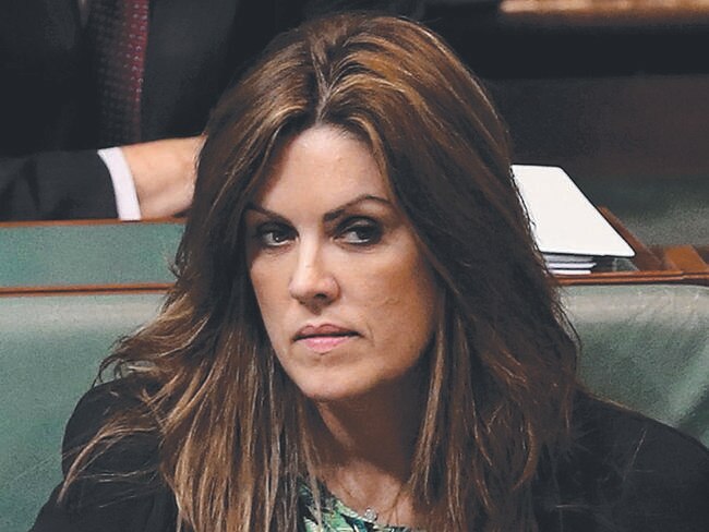 PM Tony Abbott's advisor Andrew Hirst and Chief of Staff Peta Credlin in Question Time in the House of Representatives Chamber Parliament House in Canberra.