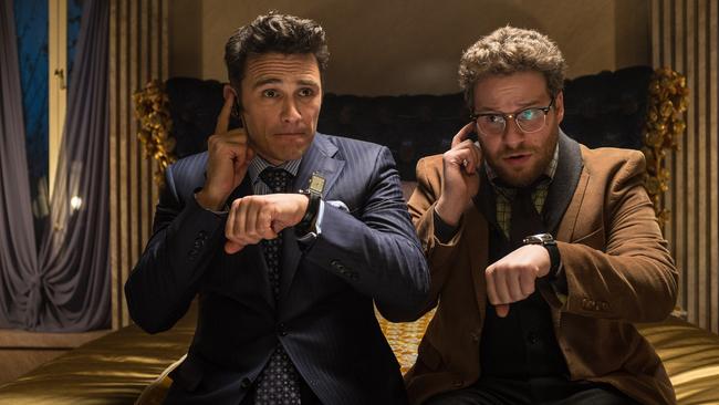 James Franco, left, and Seth Rogen in "The Interview".