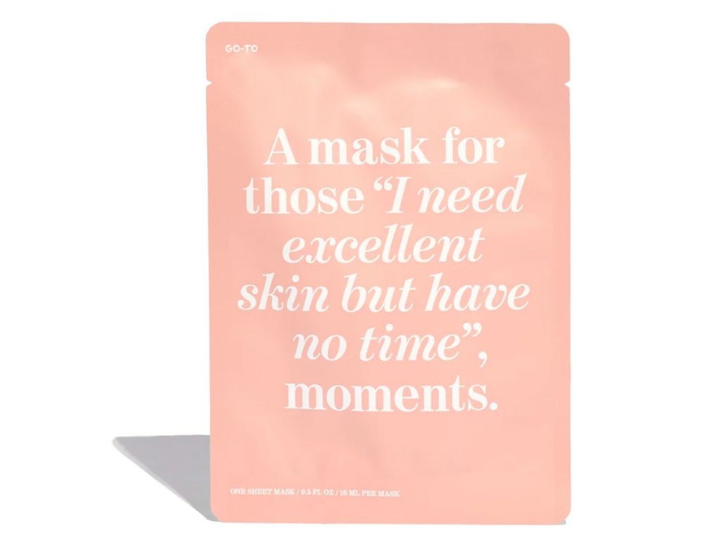 The sheet mask Maria swears by for ultimate skin hydration. Picture: Go-To Skincare.