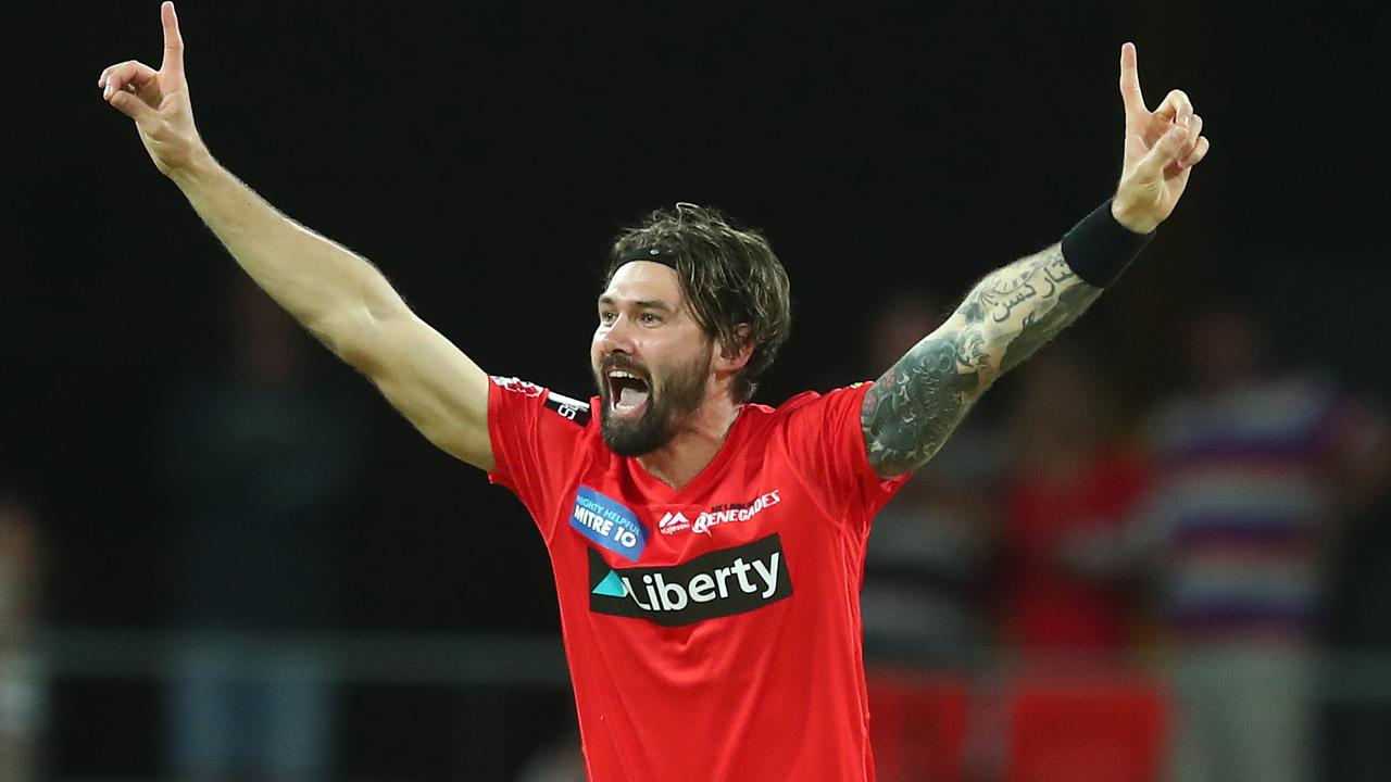 Kane Richardson will lead the Renegades into battle against the Strikers. Picture: Chris Hyde/Getty Images