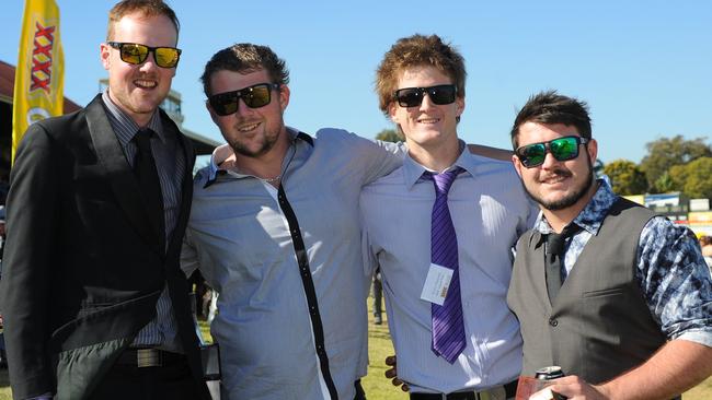 Josh and Nick Smidt with Travis Hancock and Jeremy Cooper at the Grafton Cup. Photo Leigh Jensen / The Daily Examiner