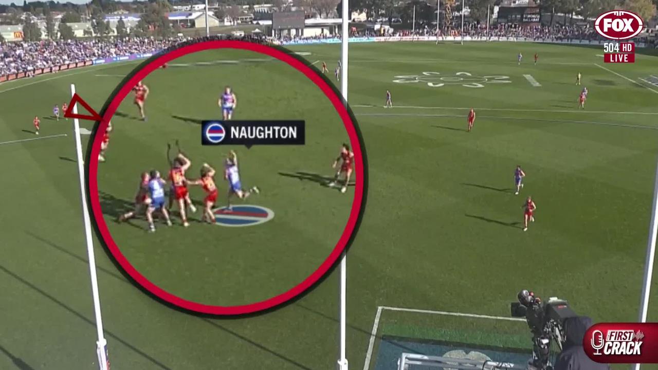 Lab vision of of Naughton's matchup with Collins.