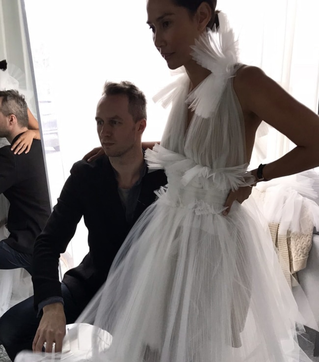 Lindy Klim in her Toni Maticevski wedding gown.