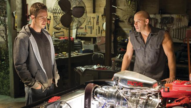 Paul Walker and Vin Diesel became great friends while filming the franchise. Picture: AP Photo/Universal Pictures, Jaimie Trueblood