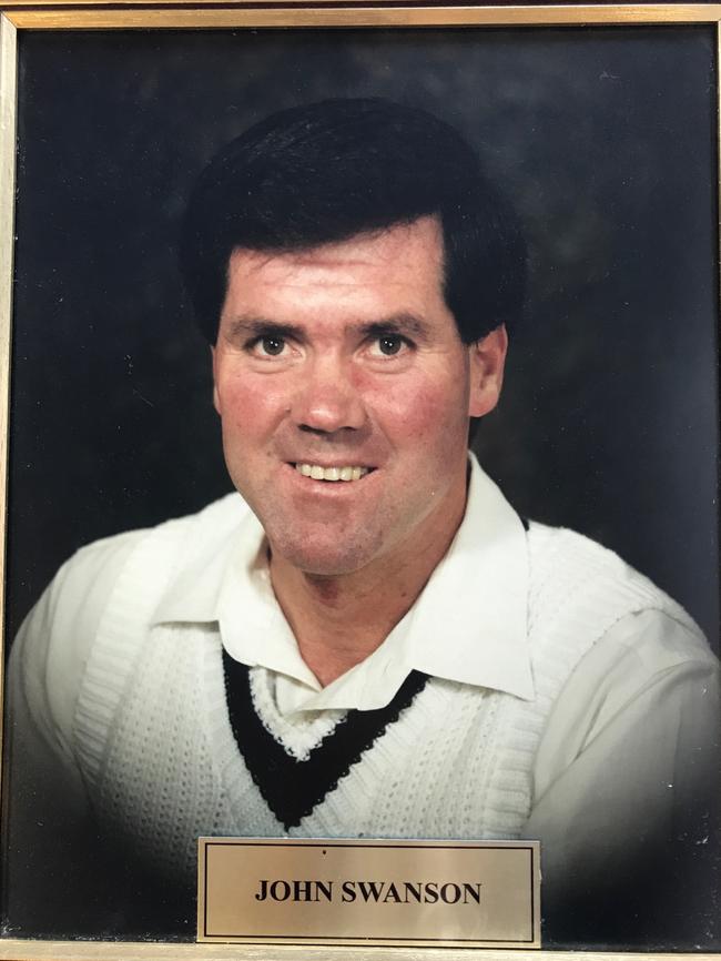 Brunswick legend John Swanson made a century in the club’s last premiership win in 1987-88. Picture: Supplied.