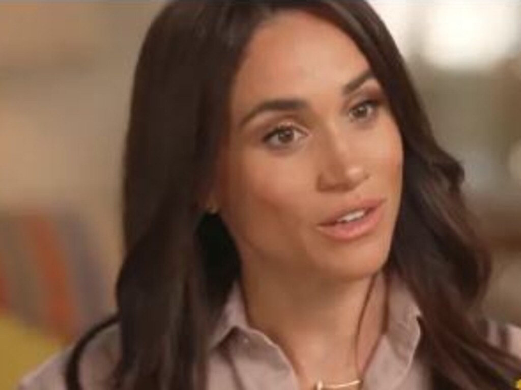 Meghan Markle, during her recent CBS interview, is getting ready to dish the dirt, sources claim. Picture: CBS