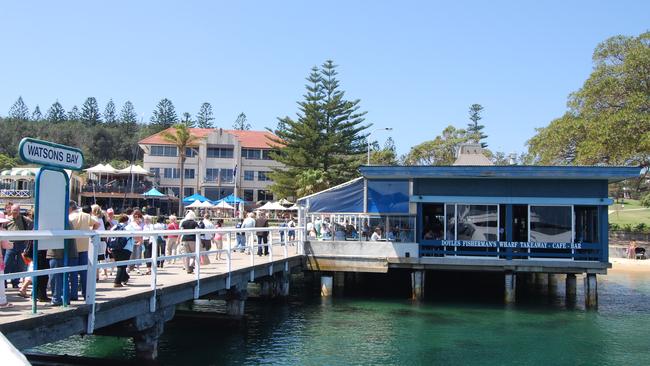 Exterior of Doyles Fishermans Wharf Takeaway in Watsons Bay, Sydney.