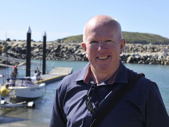 John Lawler has been instrumental in securing the long awaited $14 million redevelopment of the Coffs Harbour boat ramp which will commence in August. John Radford, Geoff Parker, Gurmesh Singh and John Lawler were on hand to officially get the project underway. Photo: Tim Jarrett / Coffs Coast Advocate