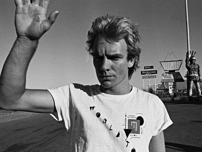 Sting on the road with The Police in the 1980s. The band played its last show in 1984.