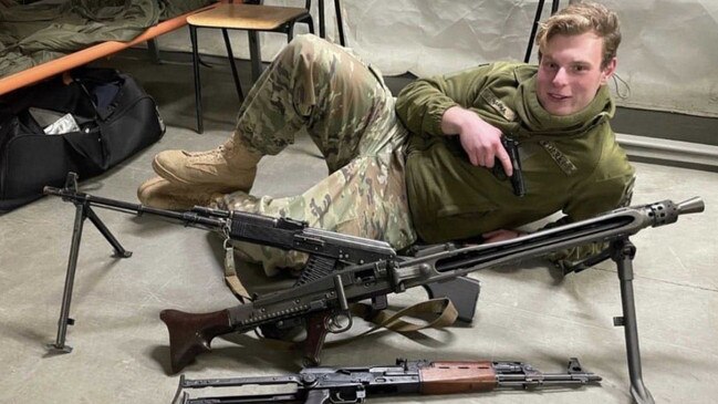 Mr O’Donnell posing with his rifle equipment. Picture: Facebook / Scott Bailey