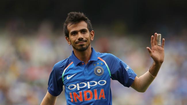 Yuzvendra Chahal took six wickets against Australia at the MCG today. Picture: AAP