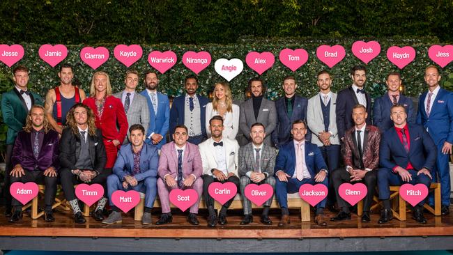 The Bachelorette Australia 2019 contestants with star Angie Kent.