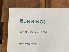 Mum’s shocked by surpise letter from Bunnings. Picture: Facebook/BunningsMums