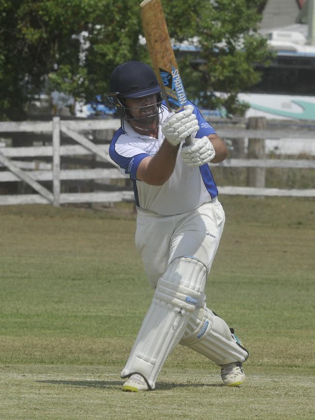 SOLID AT THE TOP: Tim Bultitude scored 45 runs for Ulmarra Hotel Tucabia Copmanhurst against Brothers Clocktower Hotel in GDSC Premier League at Ulmarra Showground on Saturday, 21st November, 2020.