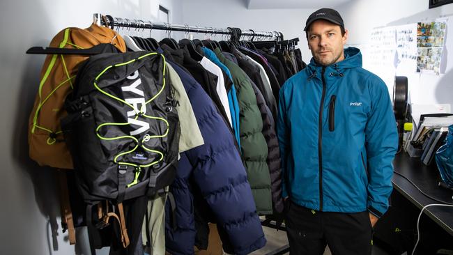 Sam Moore from Pyra Technical Apparel. Picture: Nigel Hallett