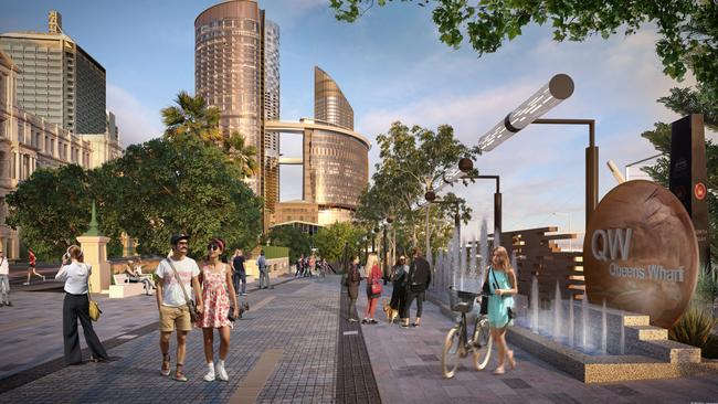 The Queen’s Wharf development is creating 8000 jobs.