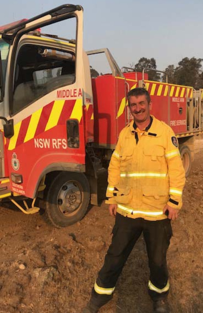 RFS volunteer Warren Brown out in the field.