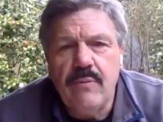 Brian Taylor is recovering after he was injured in a gas explosion at his home.  Screen grab from Seven News